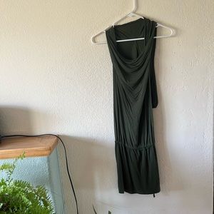 Umba open back dress with hood